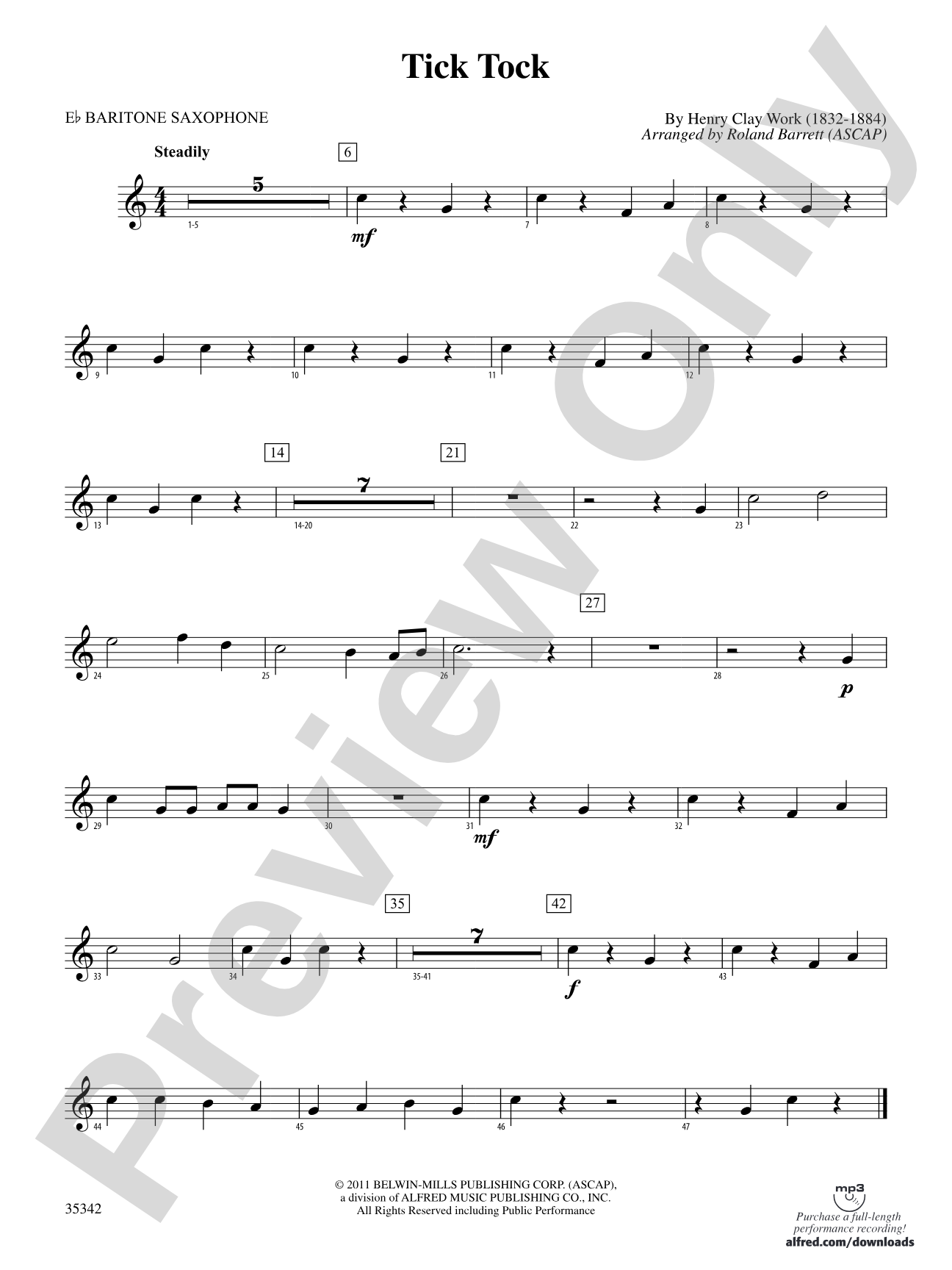 Tick Tock: E-flat Baritone Saxophone
