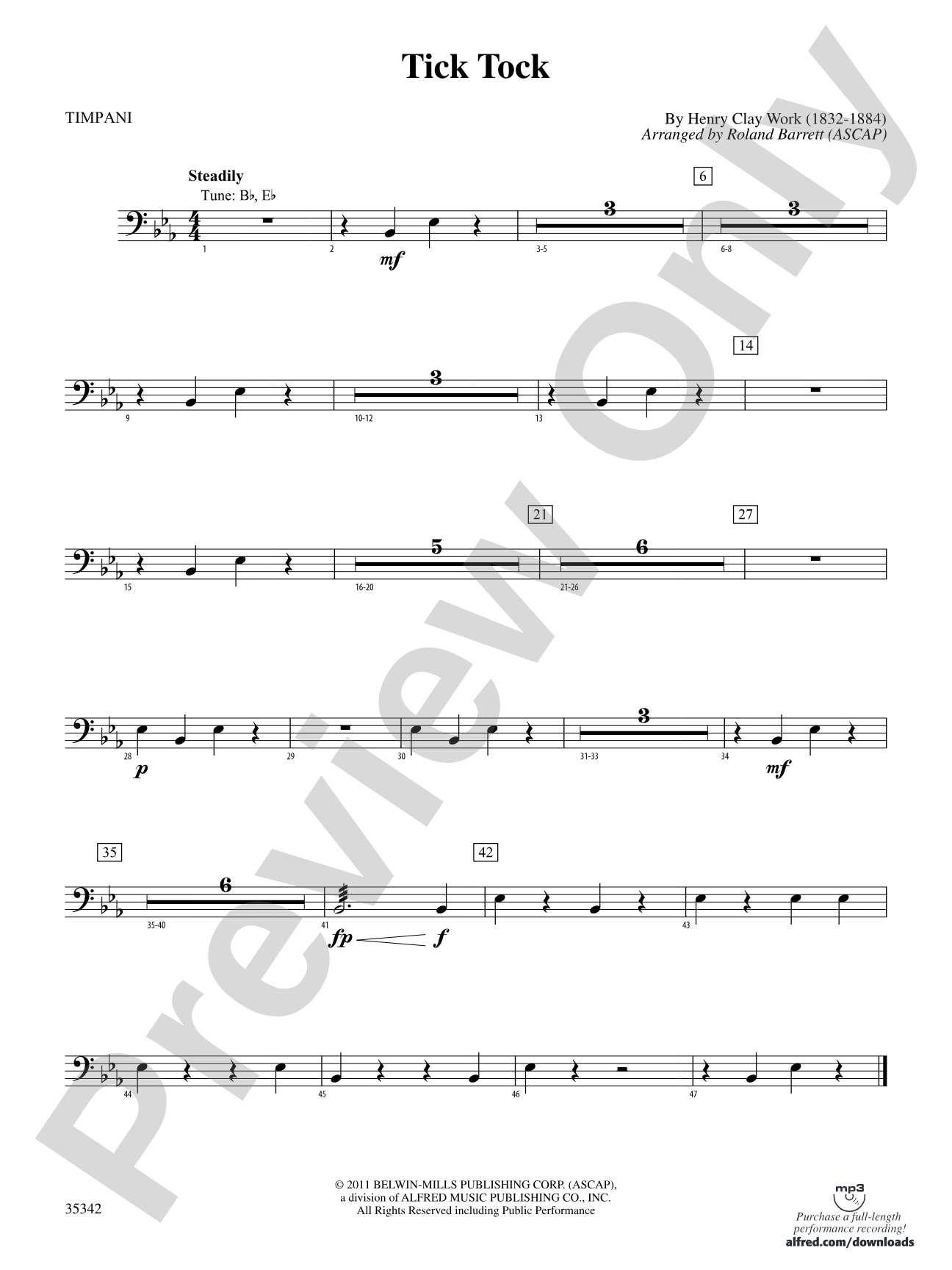Tick Tock: Timpani