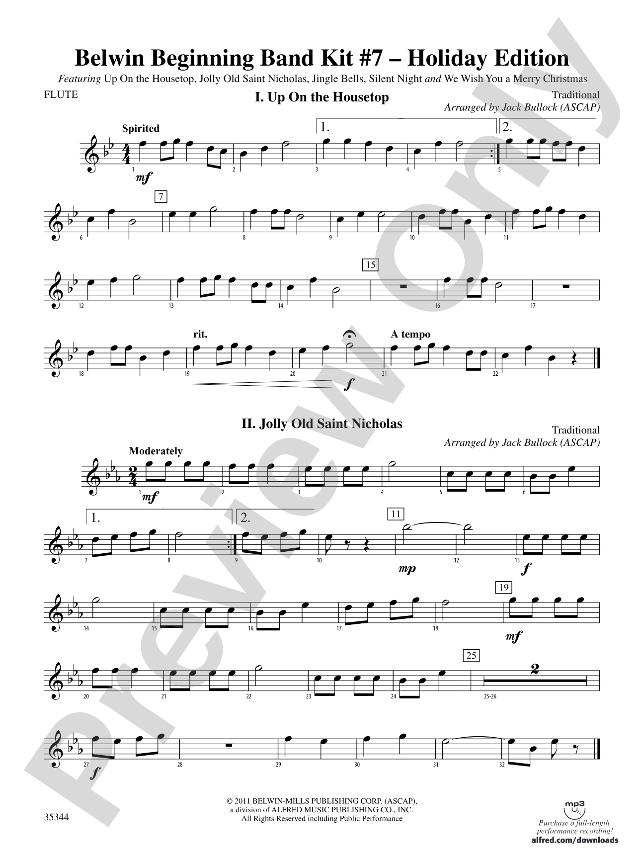 Belwin Beginning Band Kit #7: Holiday Edition: Flute