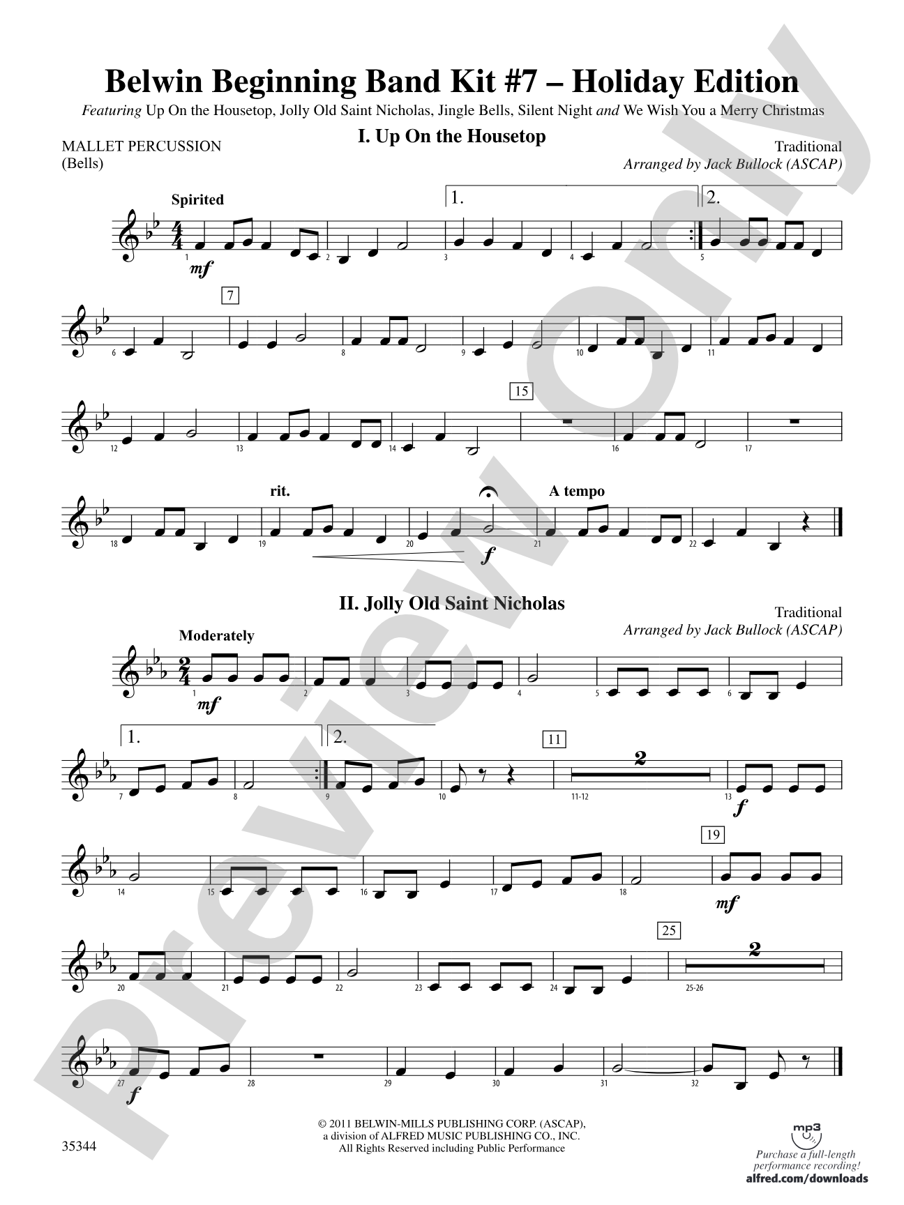 Belwin Beginning Band Kit #7: Holiday Edition: Mallets