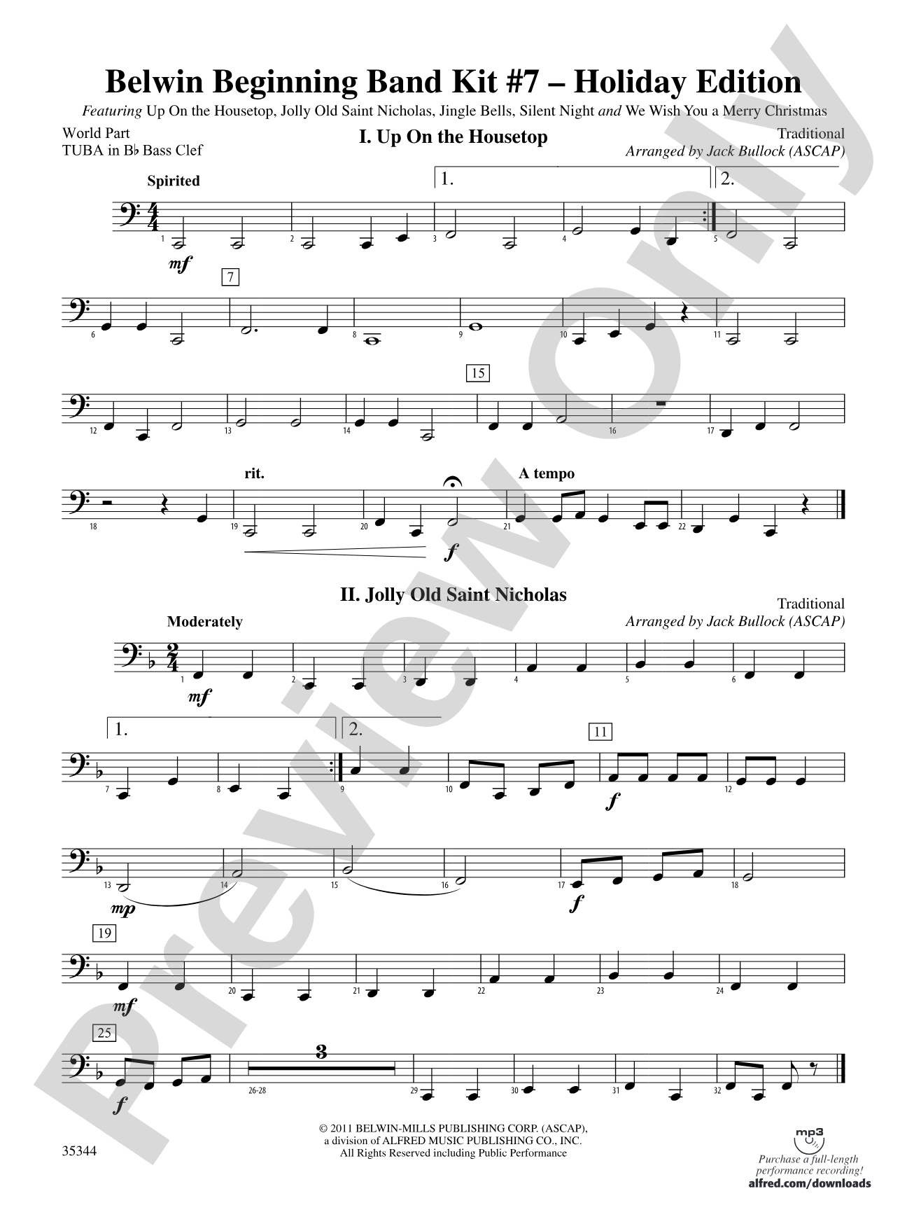 Belwin Beginning Band Kit #7: (wp) B-flat Tuba B.C.
