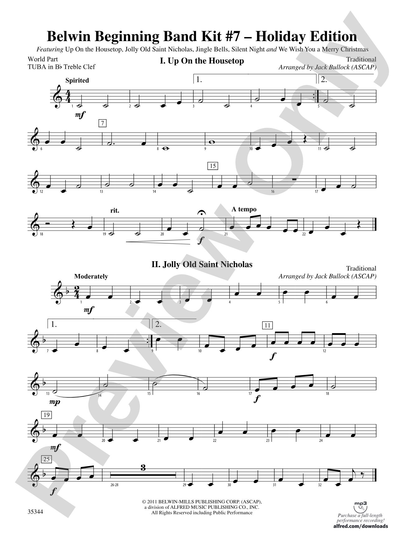 Belwin Beginning Band Kit #7: (wp) B-flat Tuba T.C.