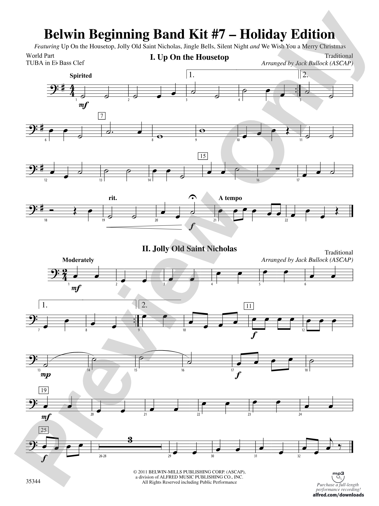 Belwin Beginning Band Kit #7: (wp) E-flat Tuba B.C.