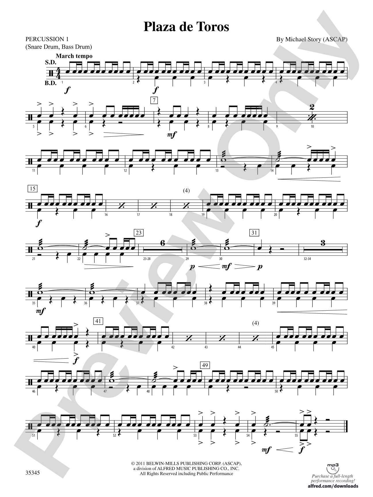 Plaza de Toros: 1st Percussion