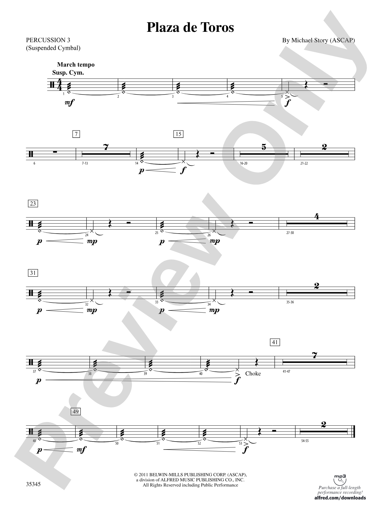 Plaza de Toros: 3rd Percussion