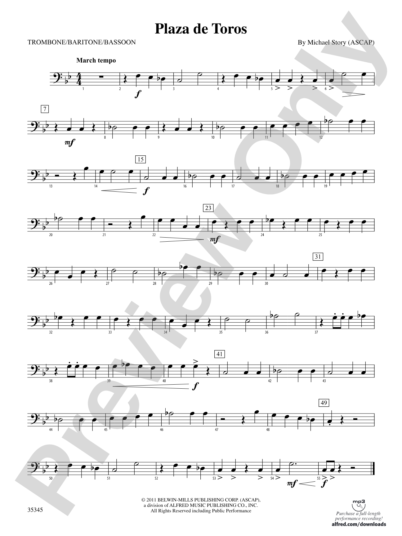 Plaza de Toros: 1st Trombone