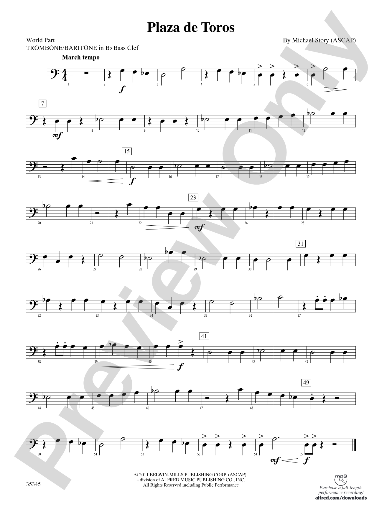 Plaza de Toros: (wp) 1st B-flat Trombone B.C.