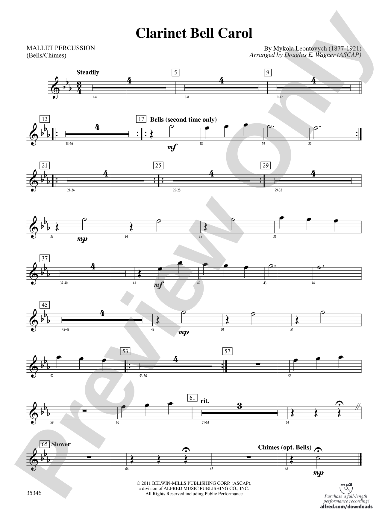 Clarinet Bell Carol: Mallets