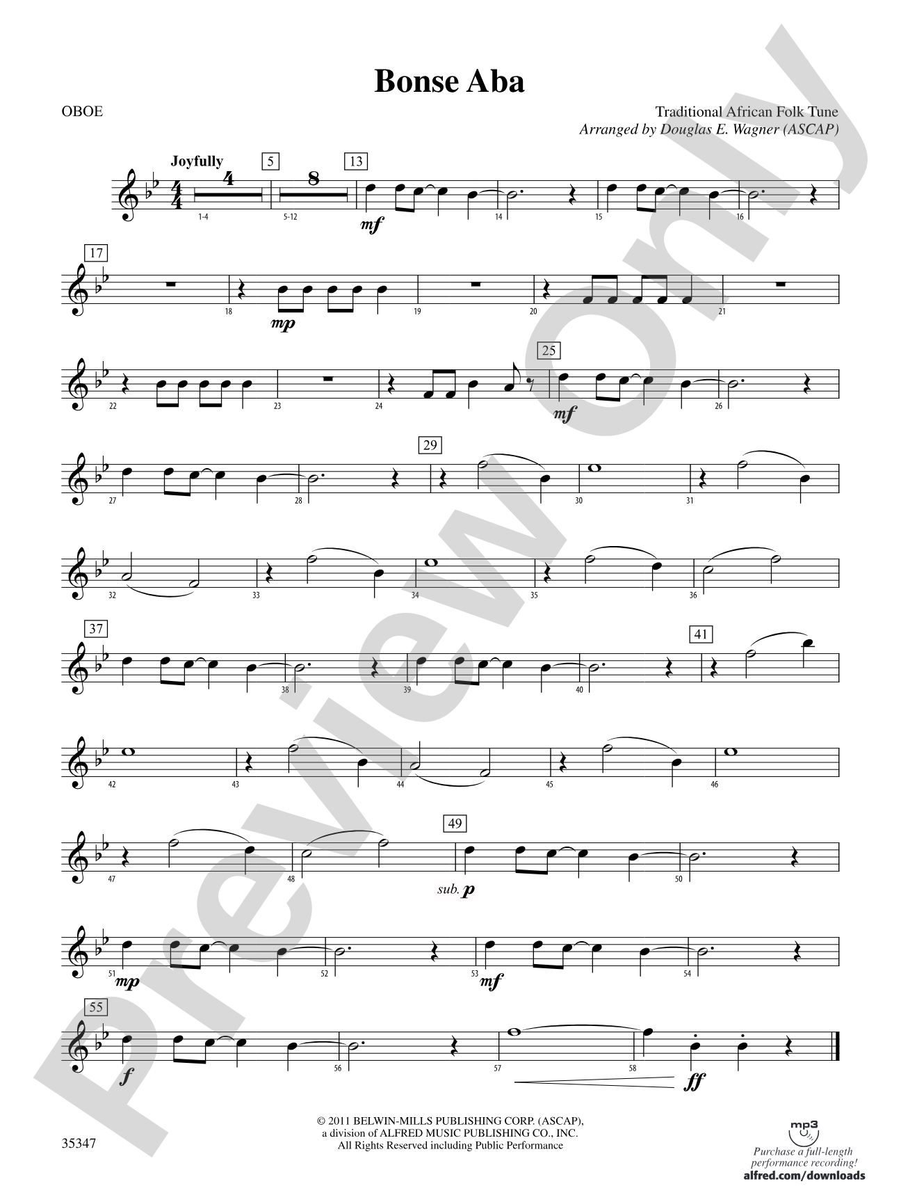 Bonse Aba: Oboe