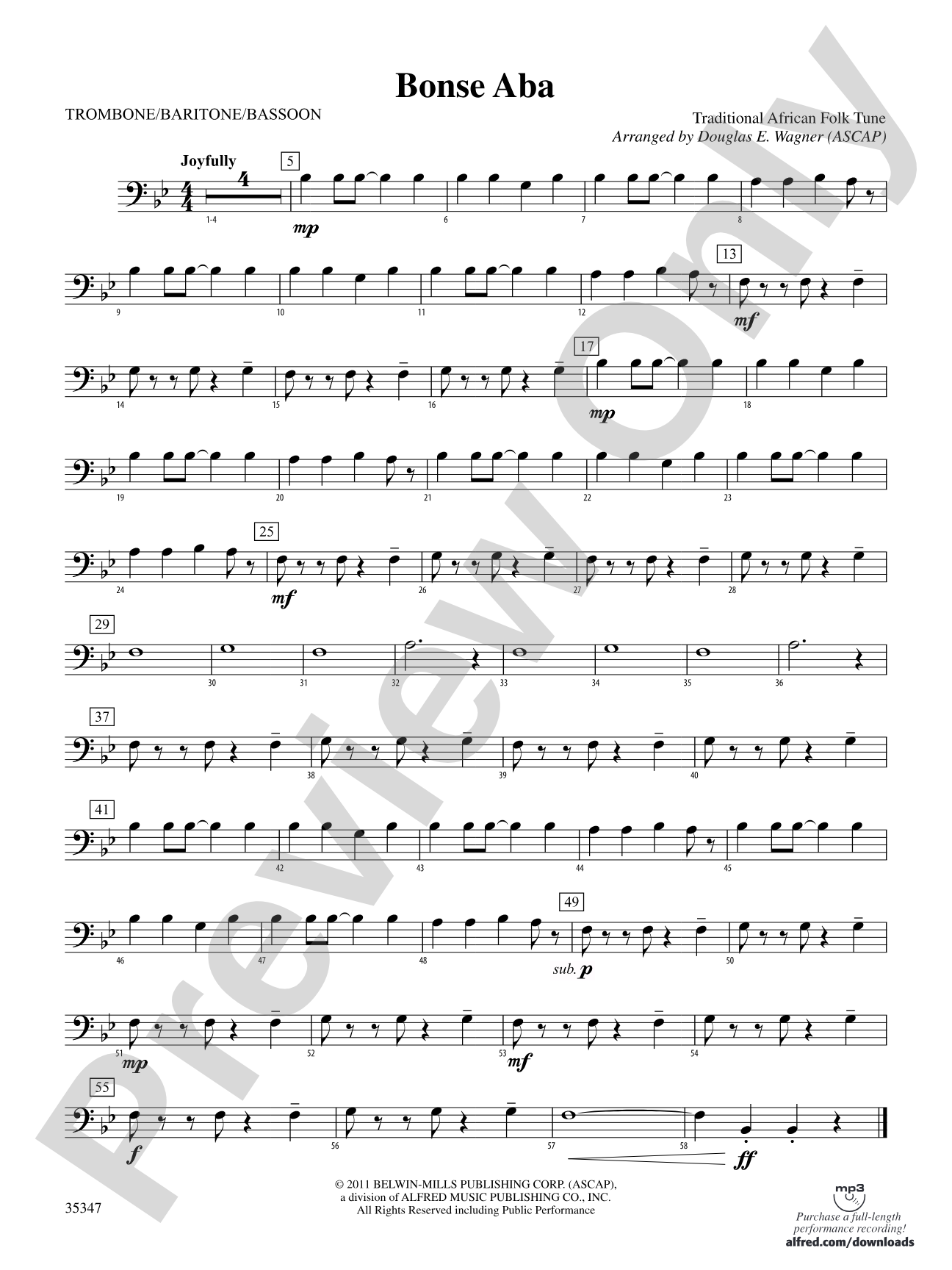 Bonse Aba: 1st Trombone