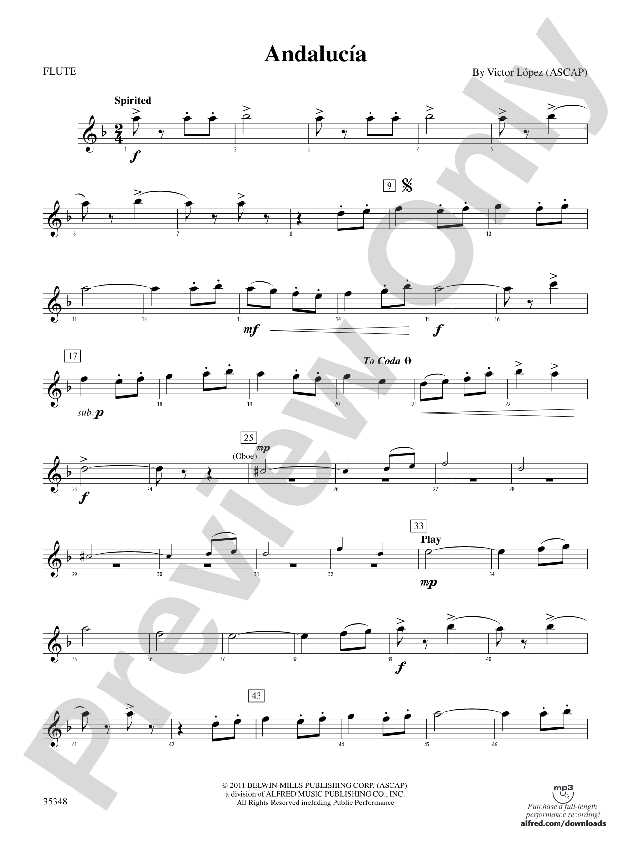 Andalucía: Flute