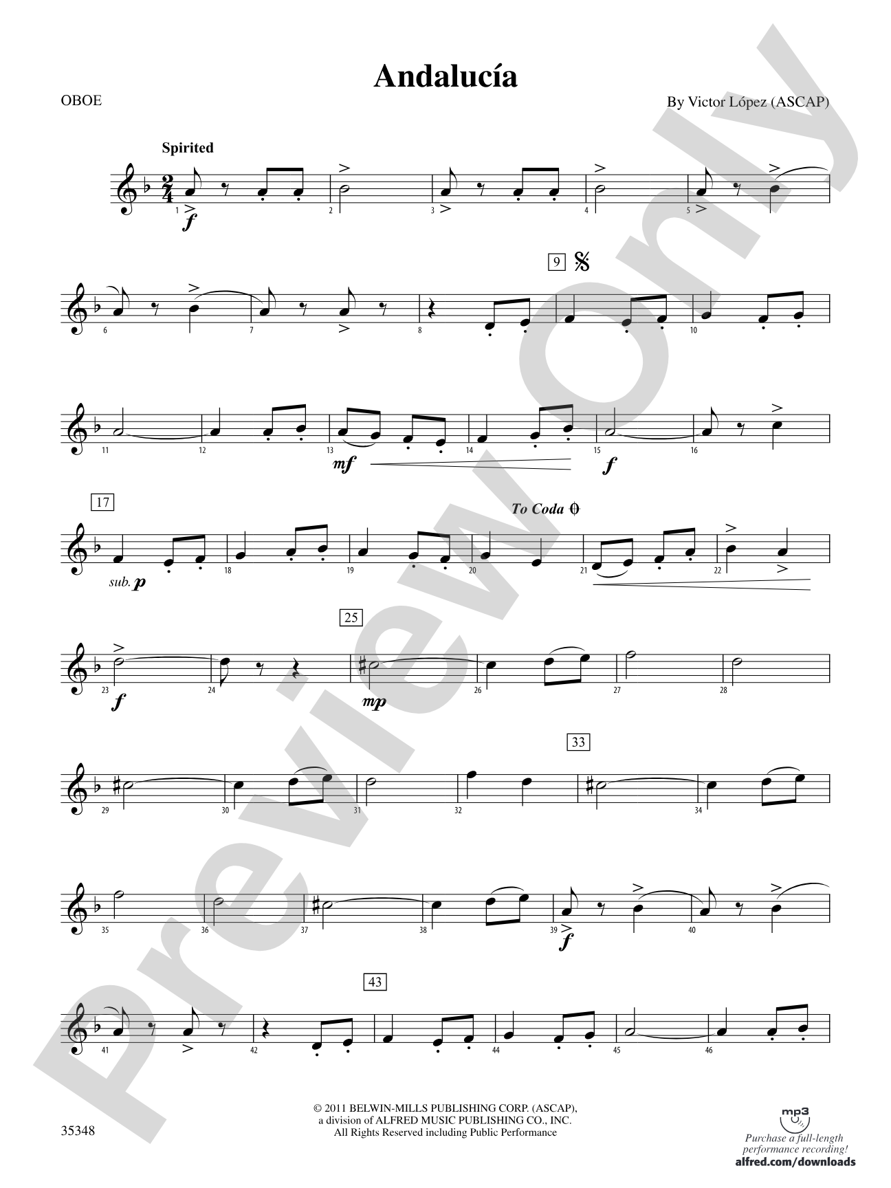 Andalucía: Oboe