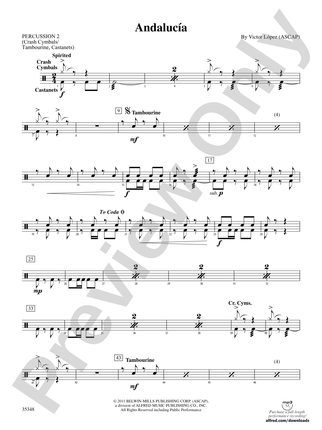 Andalucía: 2nd Percussion