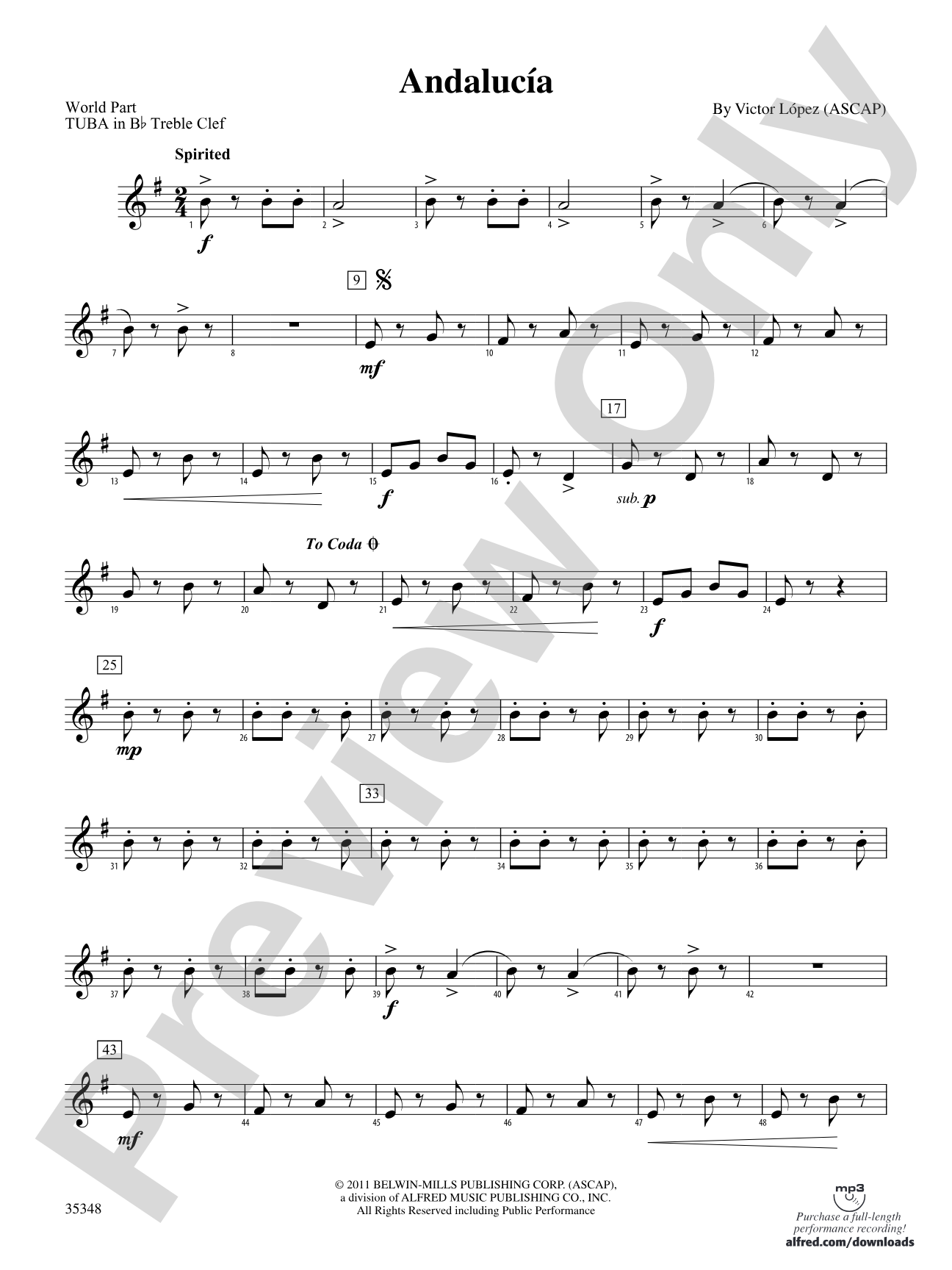 Andalucía: (wp) B-flat Tuba T.C.