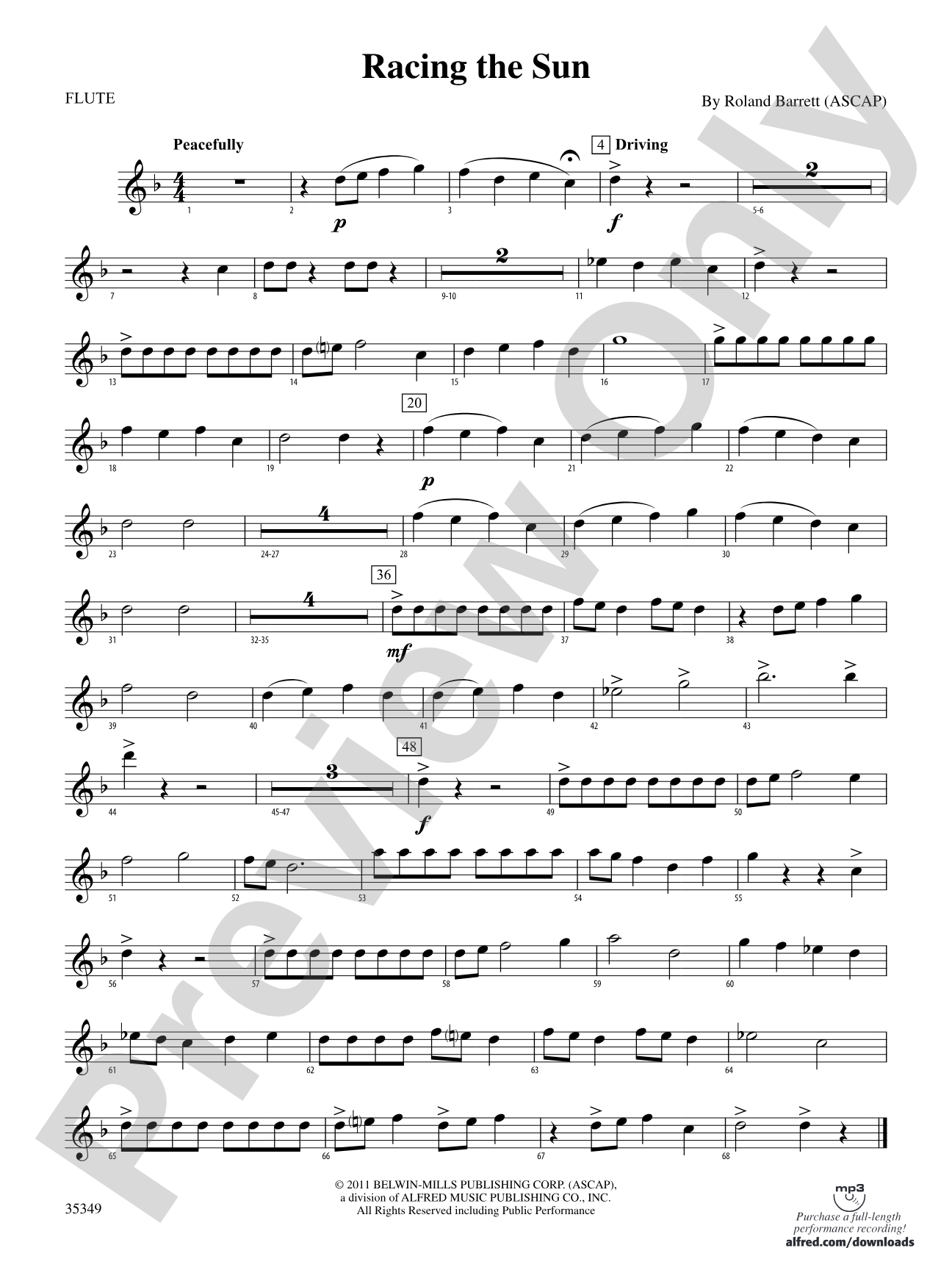 Racing the Sun: Flute
