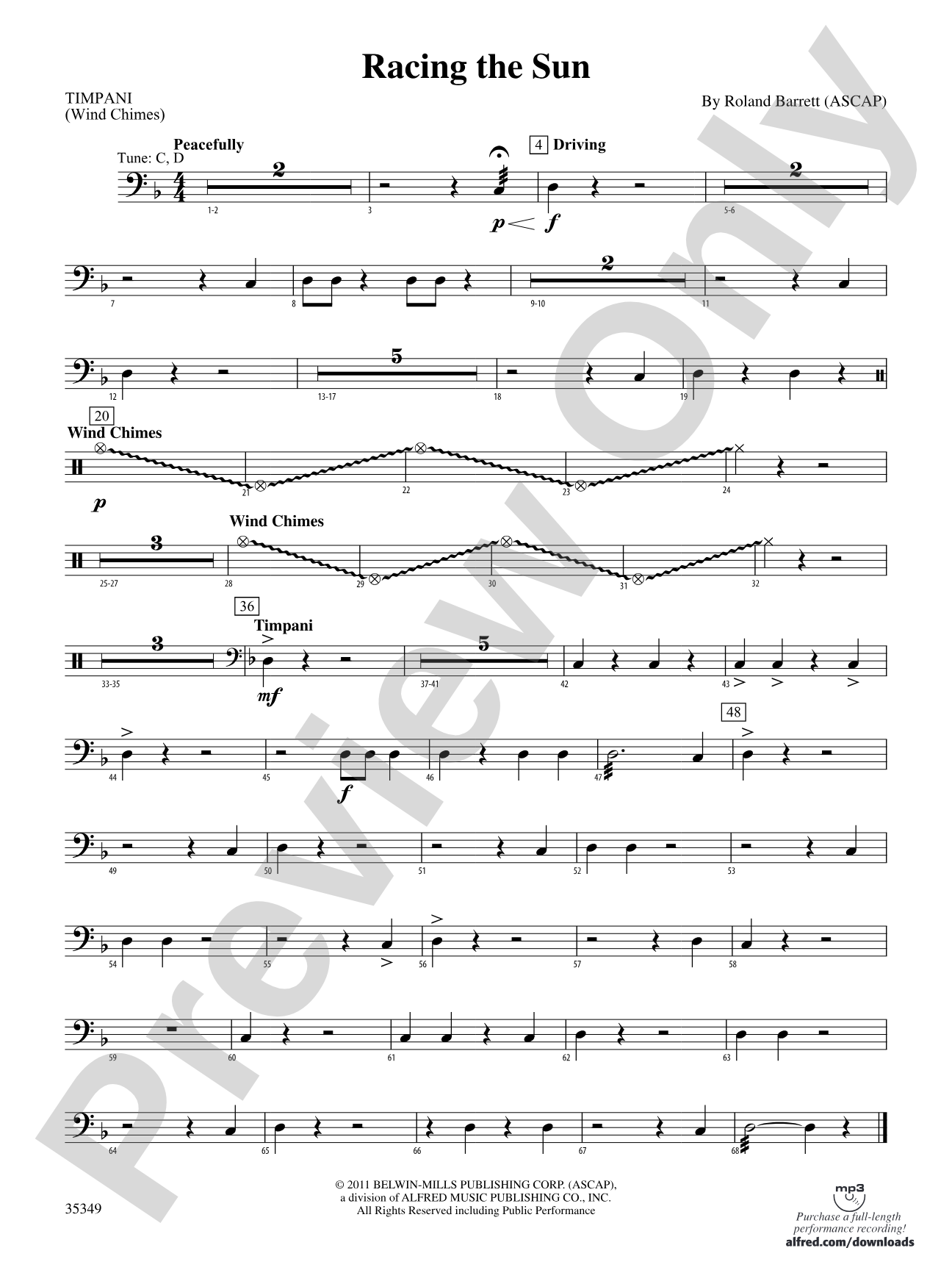 Racing the Sun: Timpani