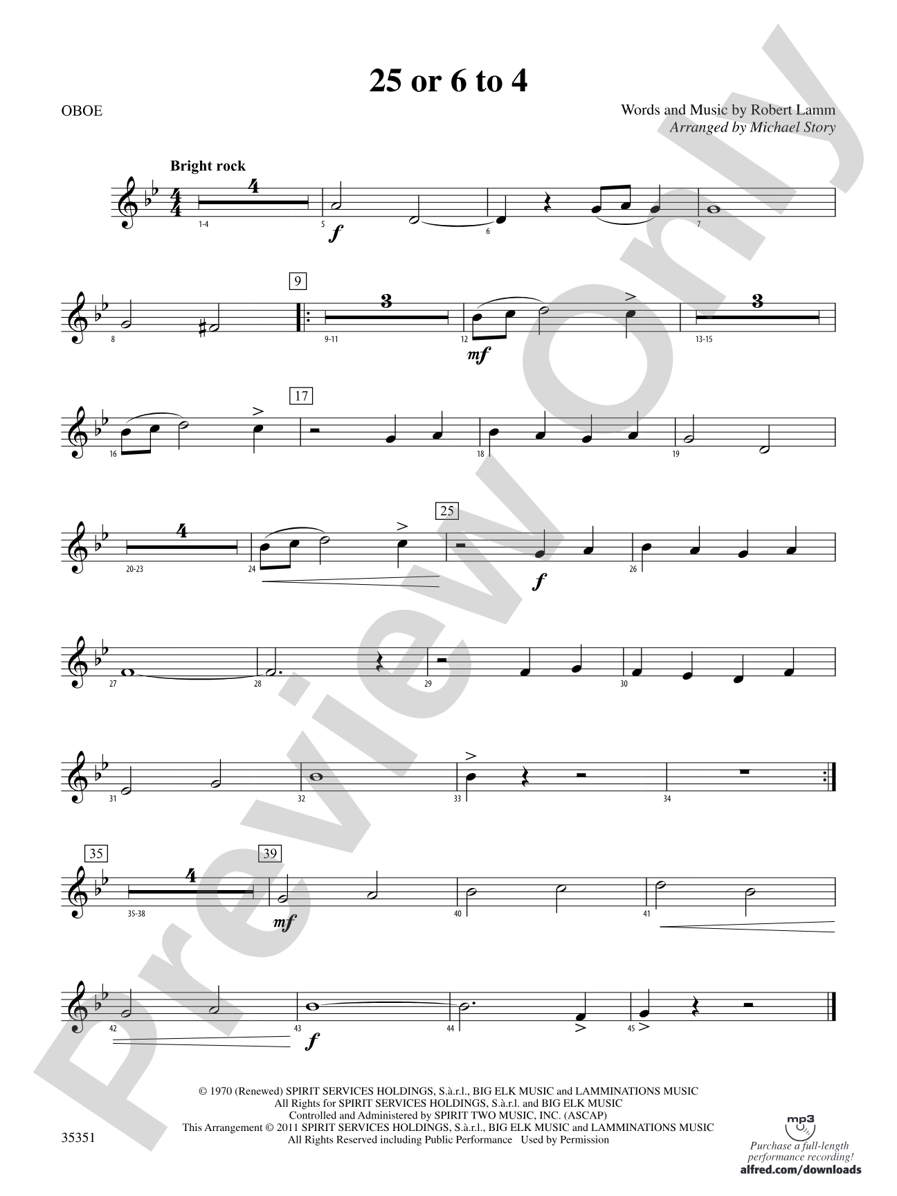 25 or 6 to 4: Oboe