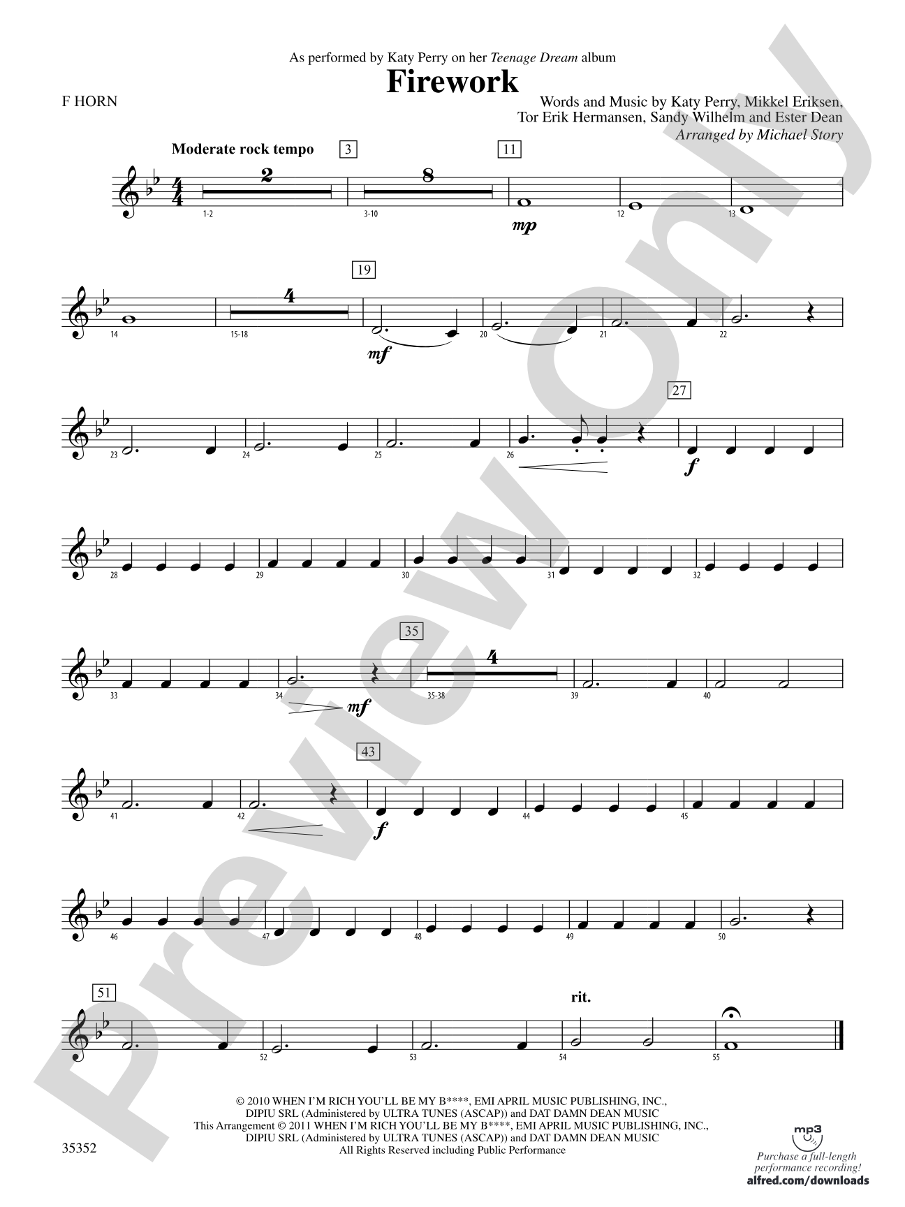 Firework: 1st F Horn