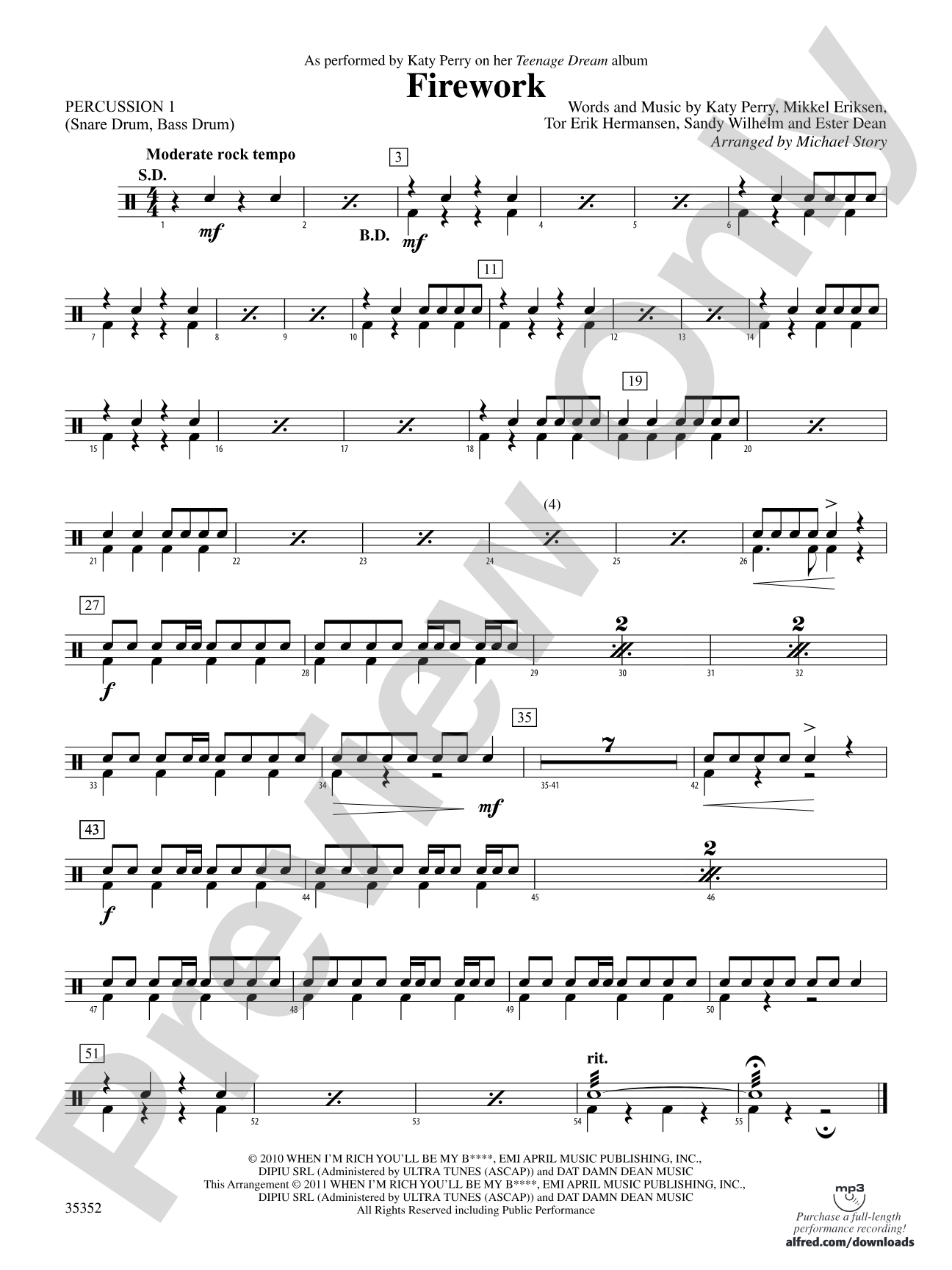 Firework: 1st Percussion