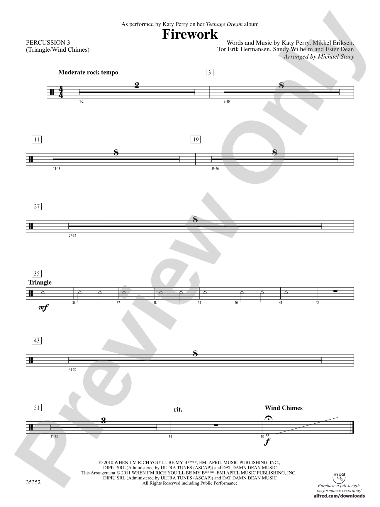 Firework: 3rd Percussion
