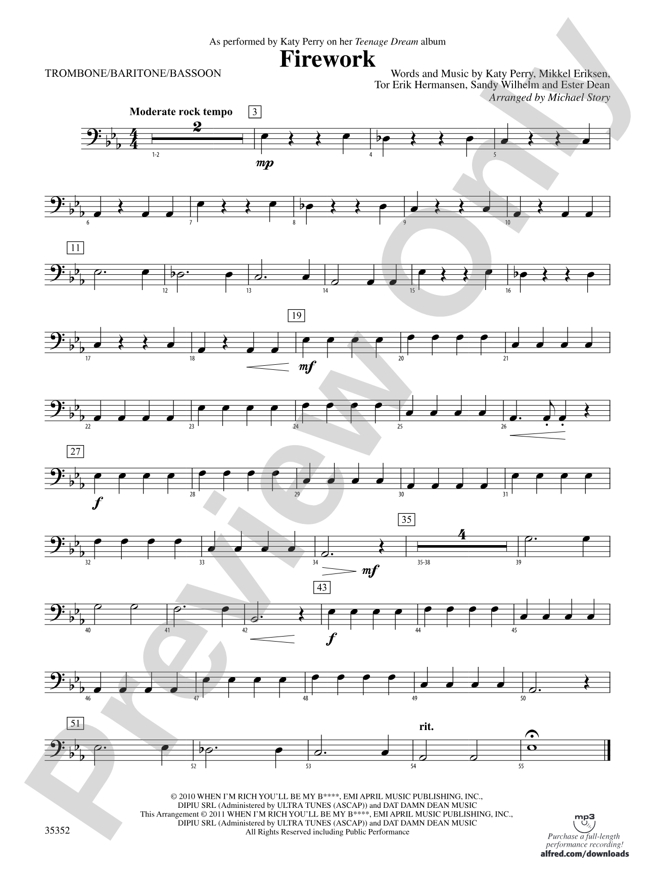 Firework: 1st Trombone