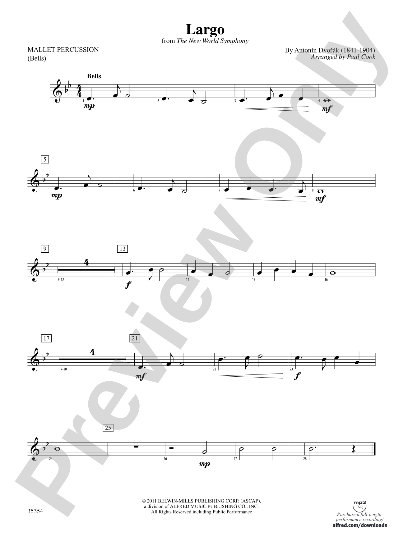 Largo (from the New World Symphony): Mallets
