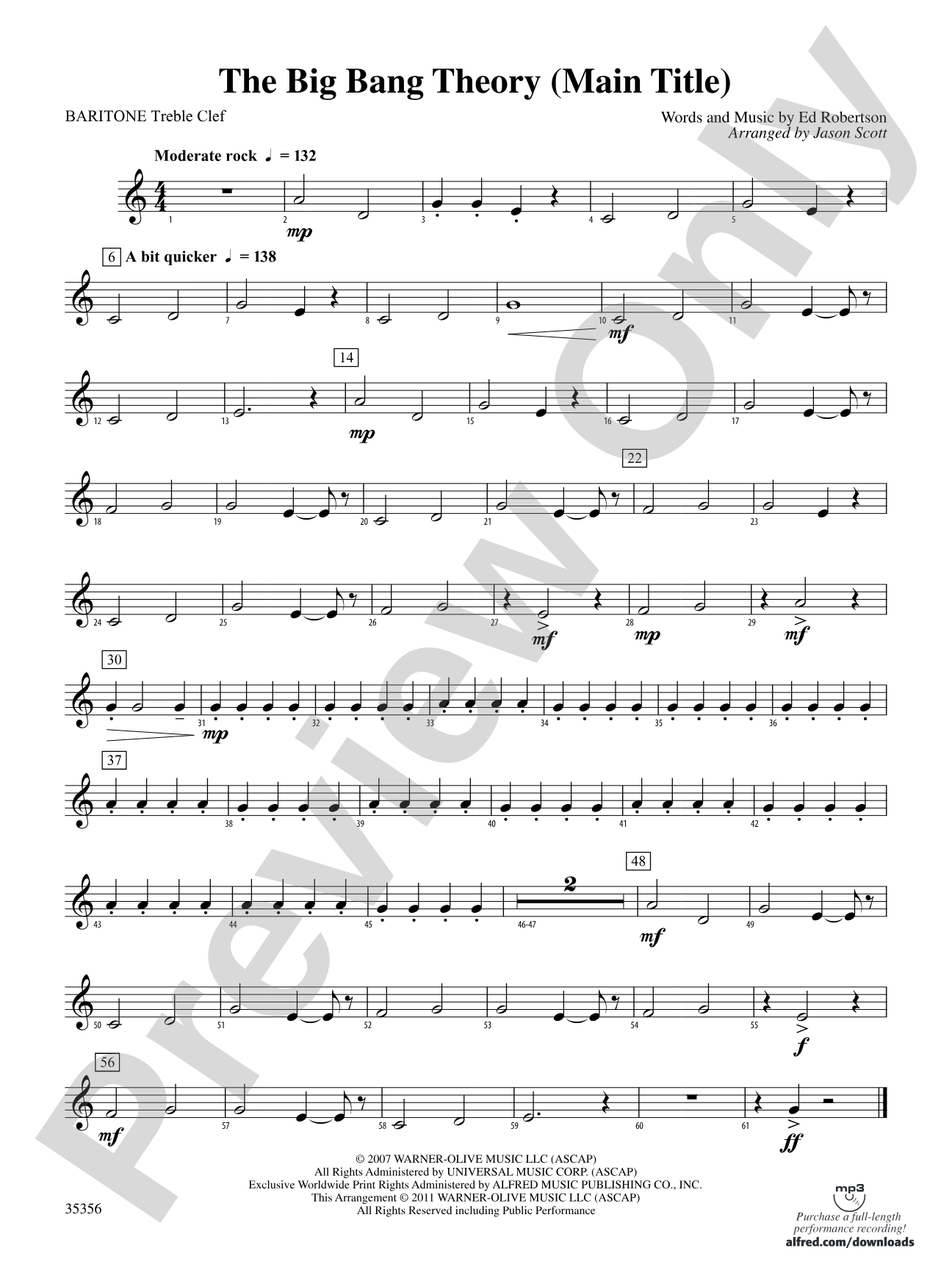 The Big Bang Theory (Main Title): Baritone T.C.