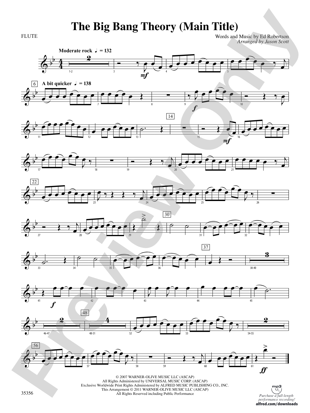 The Big Bang Theory (Main Title): Flute