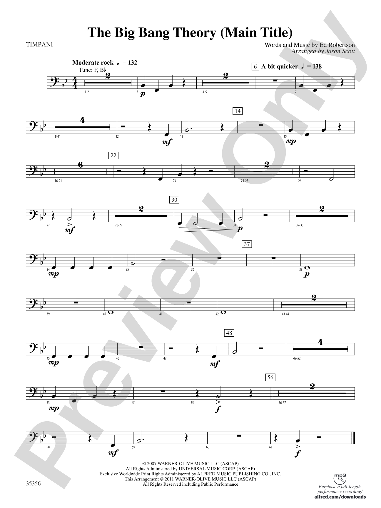 The Big Bang Theory (Main Title): Timpani