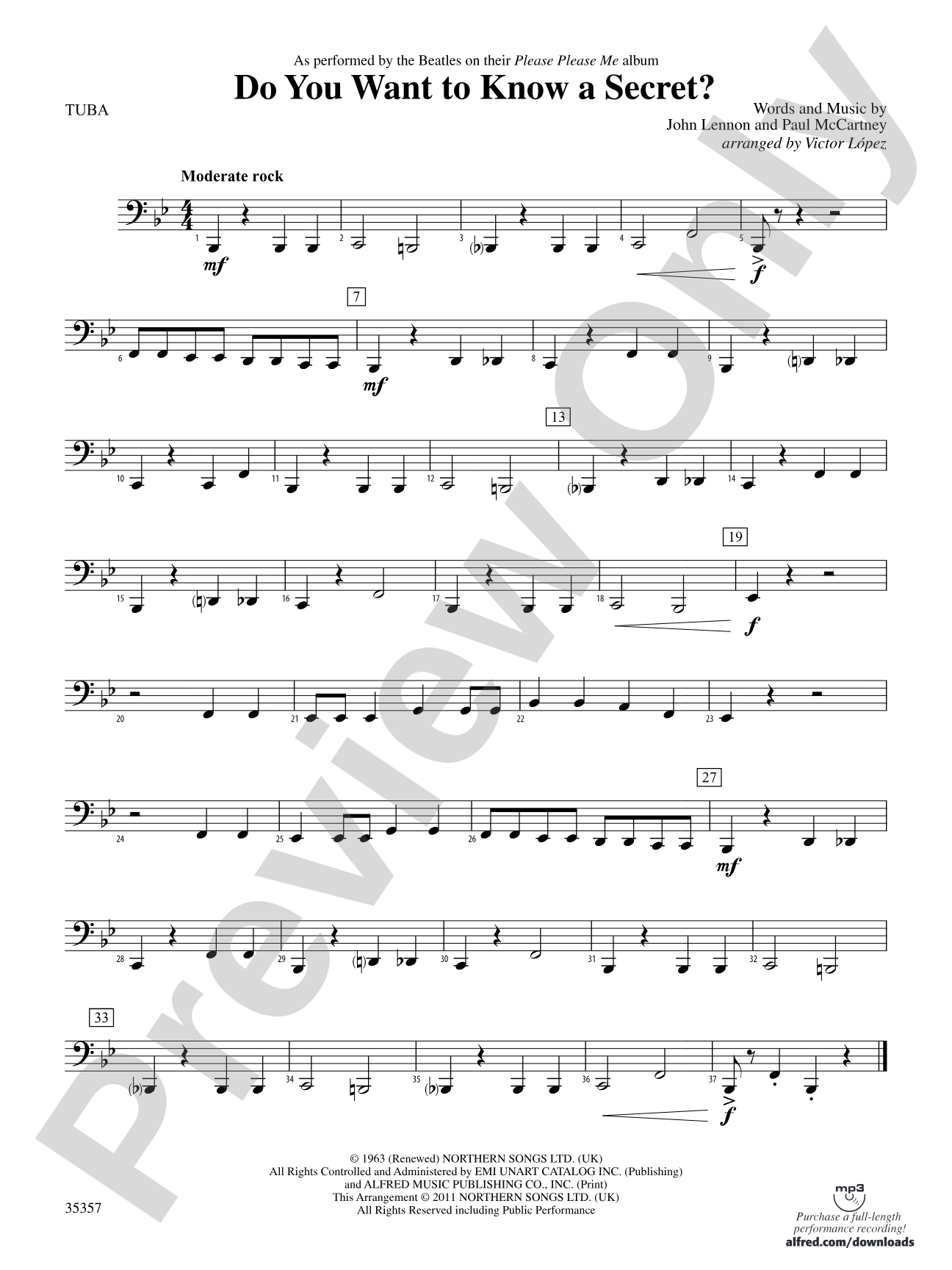 Do You Want to Know a Secret?: Tuba