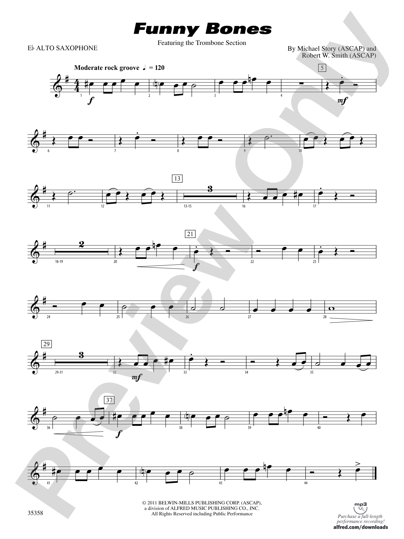 Funny Bones: E-flat Alto Saxophone