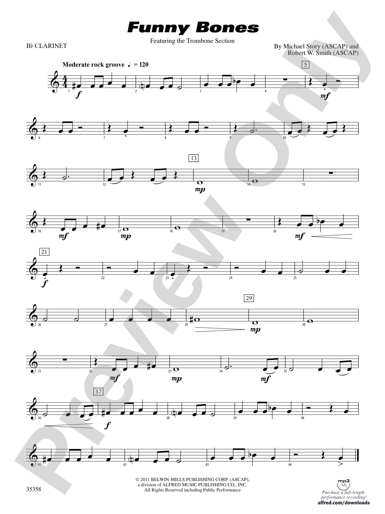 Funny Bones: 1st B-flat Clarinet