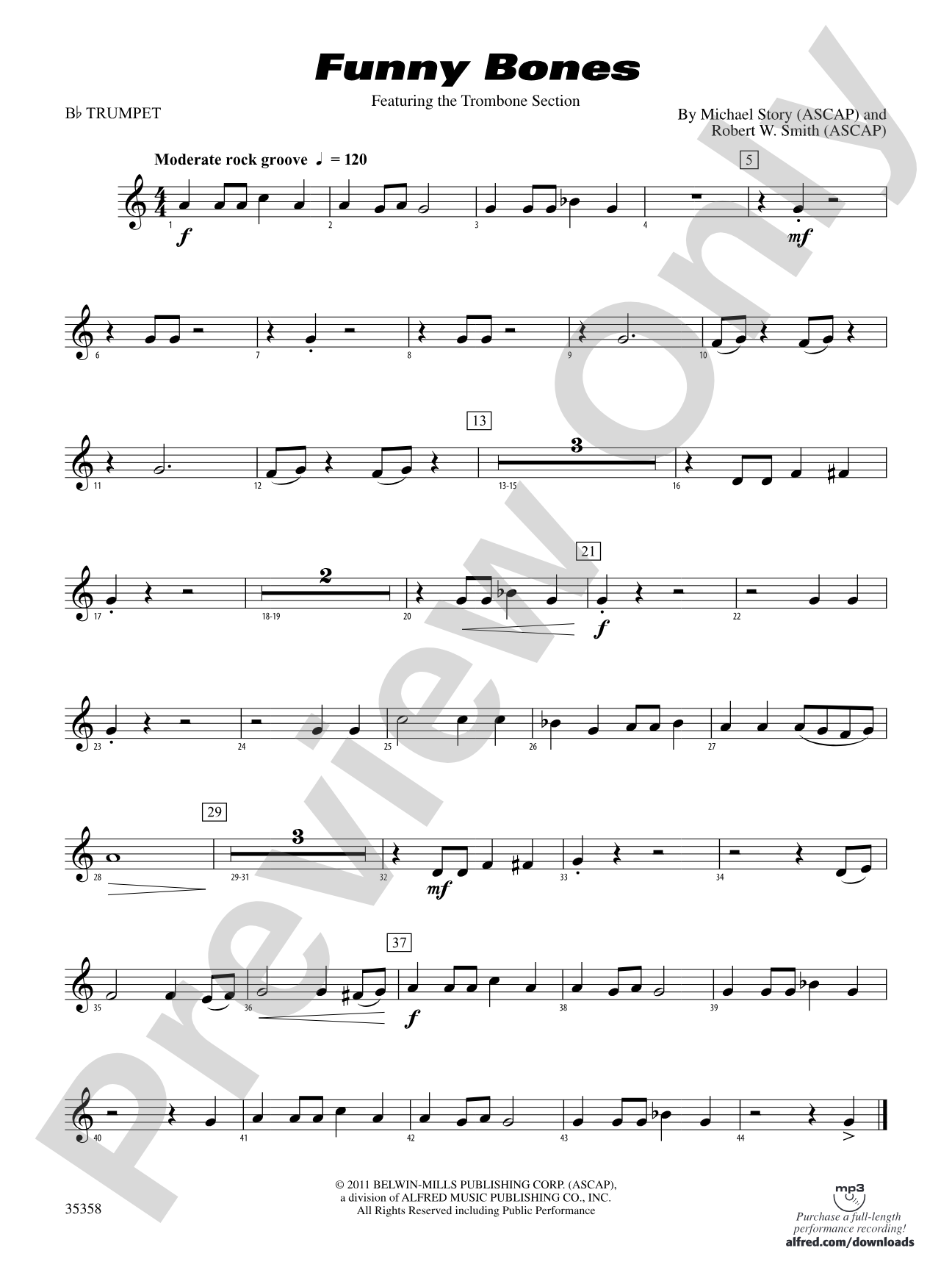 Funny Bones: 1st B-flat Trumpet