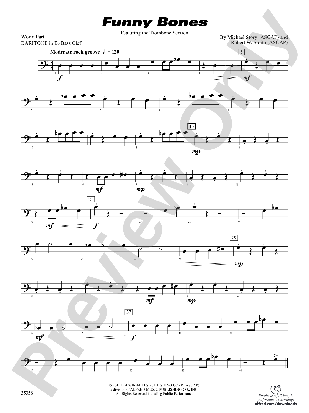 Funny Bones: (wp) B-flat Baritone B.C.
