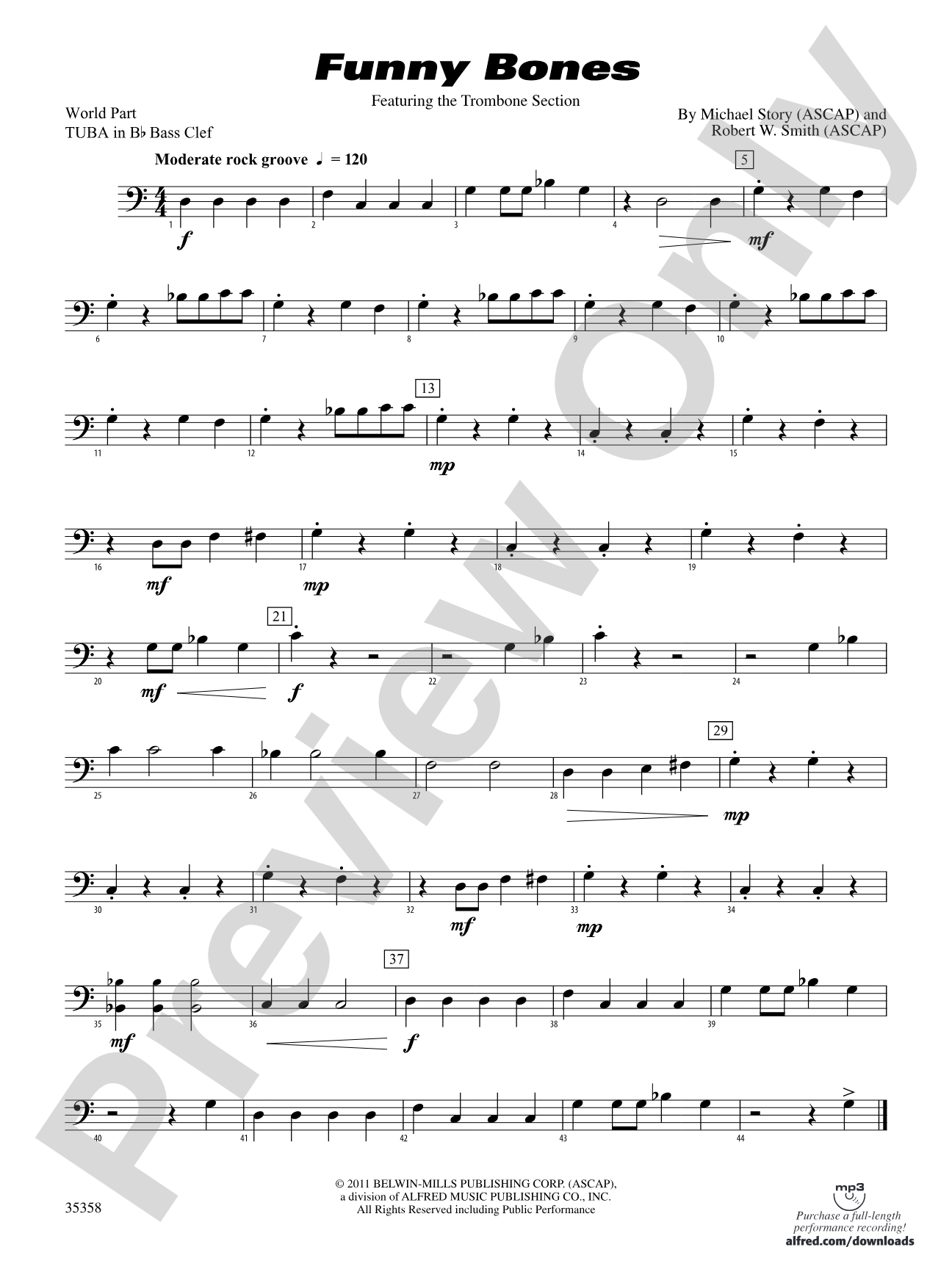 Funny Bones: (wp) B-flat Tuba B.C.