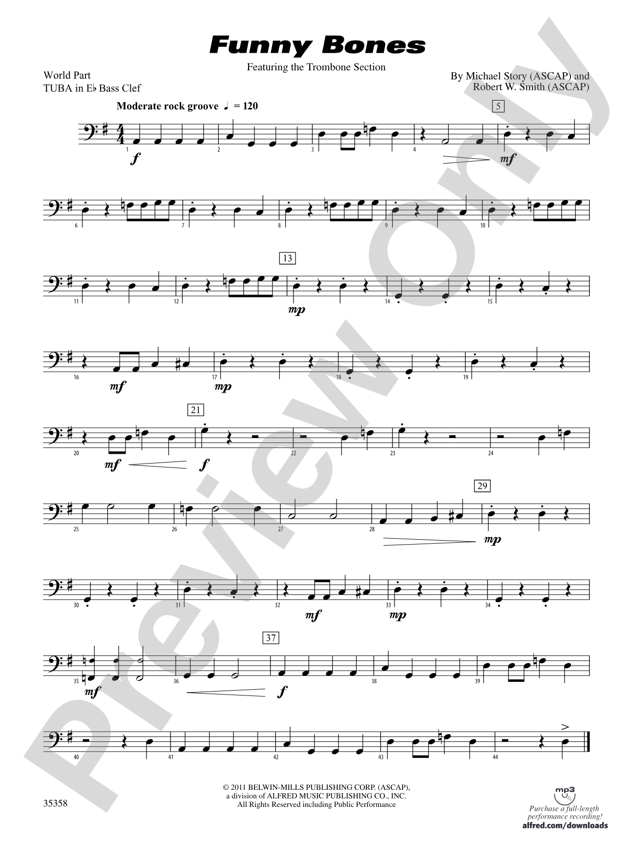 Funny Bones: (wp) E-flat Tuba B.C.