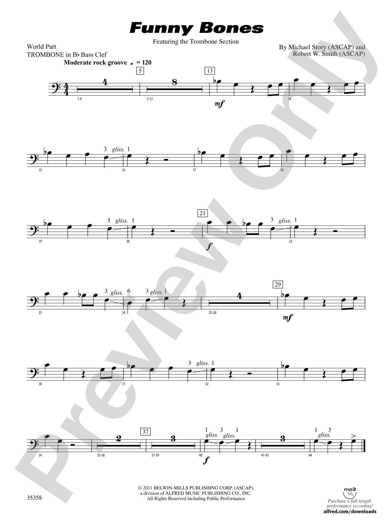 Funny Bones: (wp) 1st B-flat Trombone B.C.