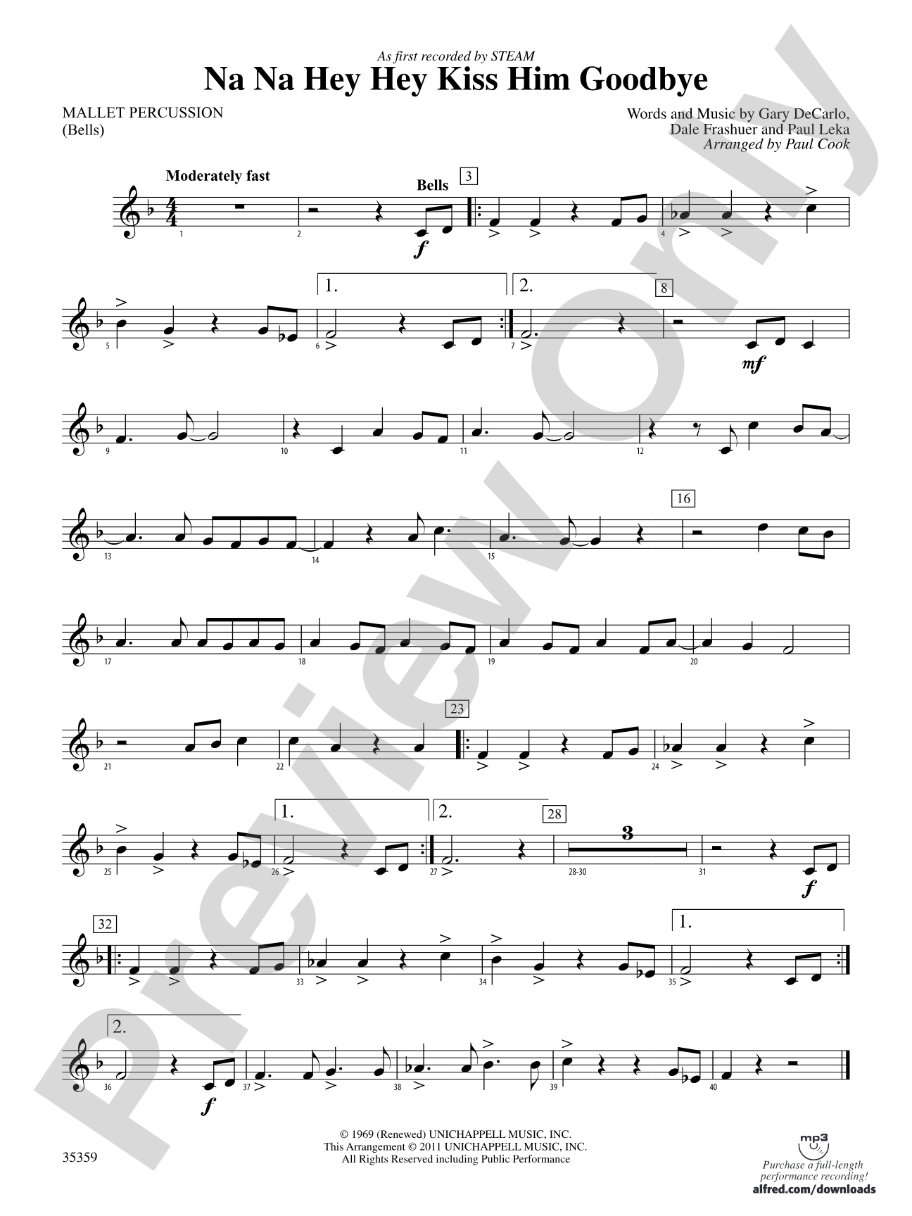 Na Na Hey Hey Kiss Him Goodbye: Mallets