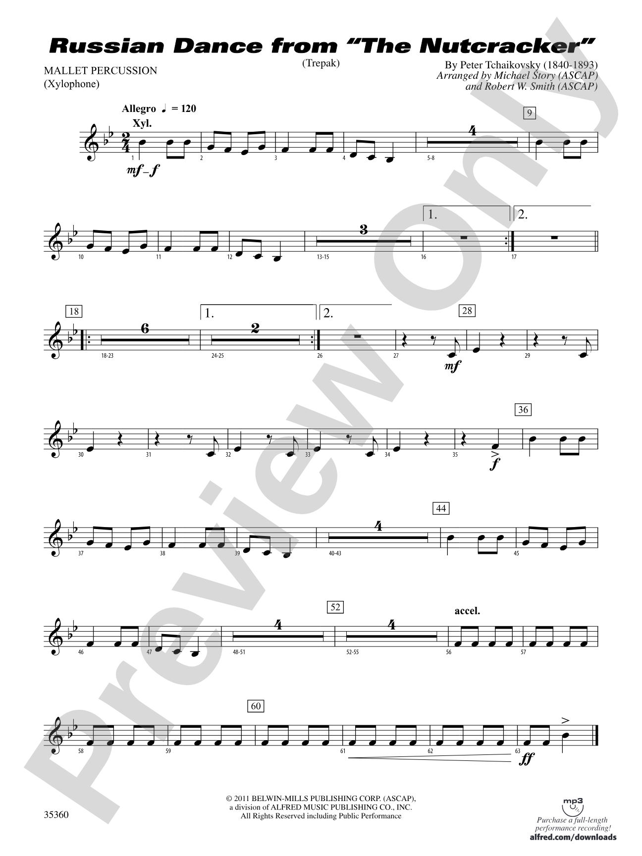 Russian Dance from The Nutcracker: Mallets