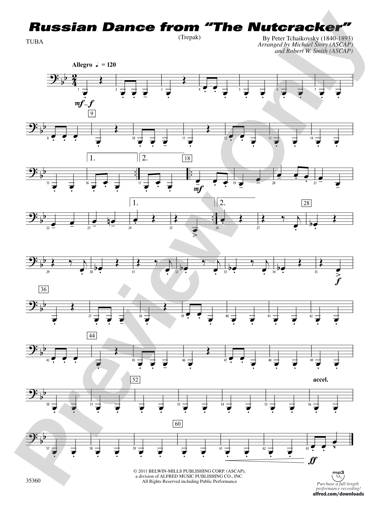 Russian Dance from The Nutcracker: Tuba