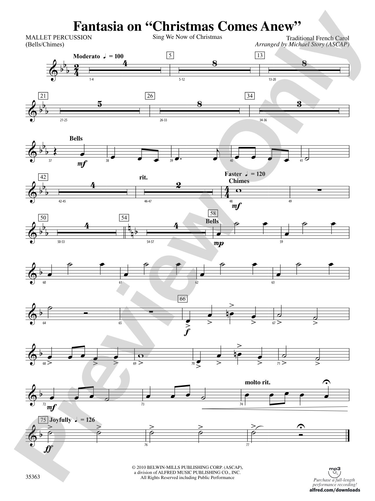 Fantasia on "Christmas Comes Anew": Mallets