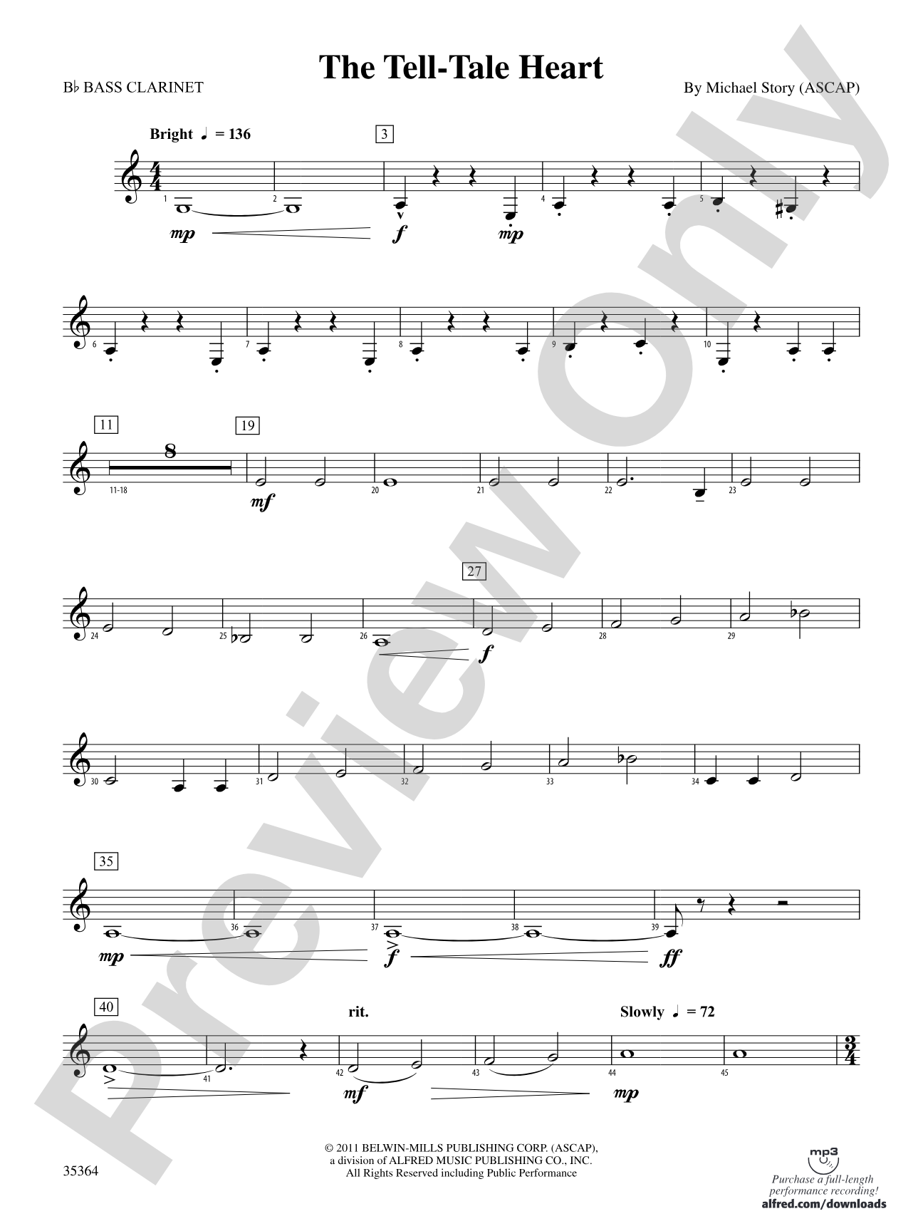 The Tell-Tale Heart: B-flat Bass Clarinet