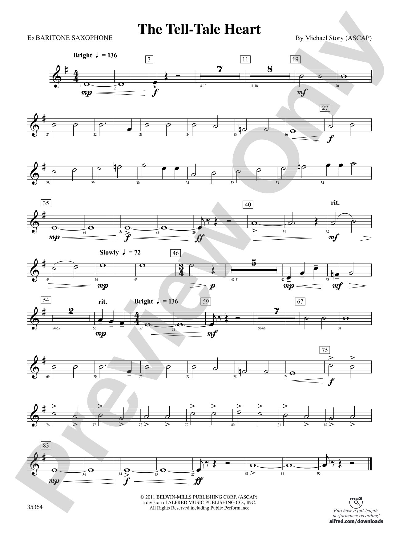 The Tell-Tale Heart: E-flat Baritone Saxophone
