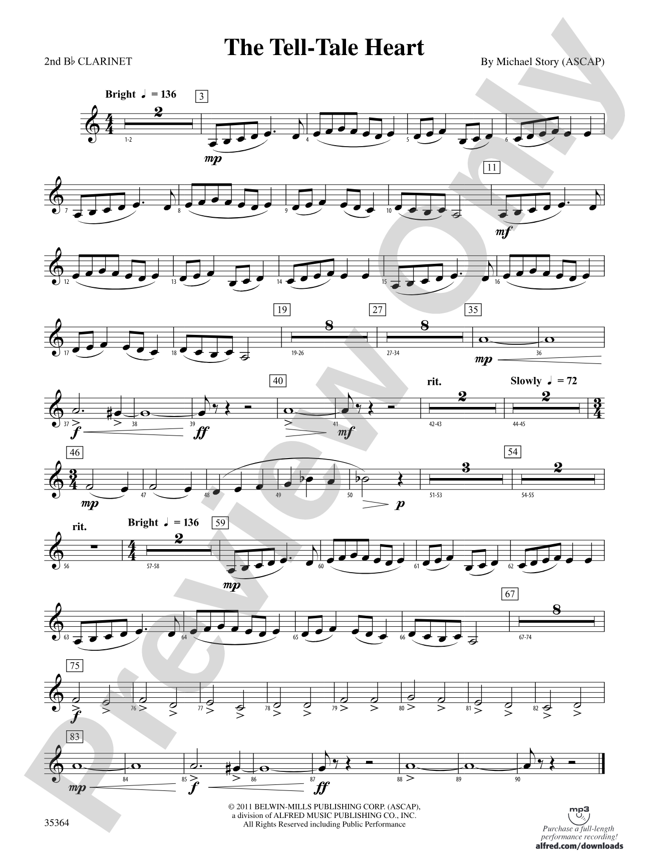 The Tell-Tale Heart: 2nd B-flat Clarinet