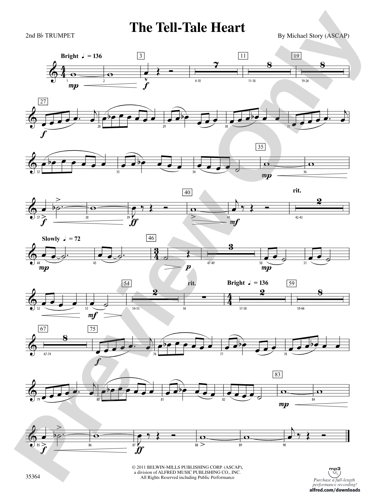 The Tell-Tale Heart: 2nd B-flat Trumpet