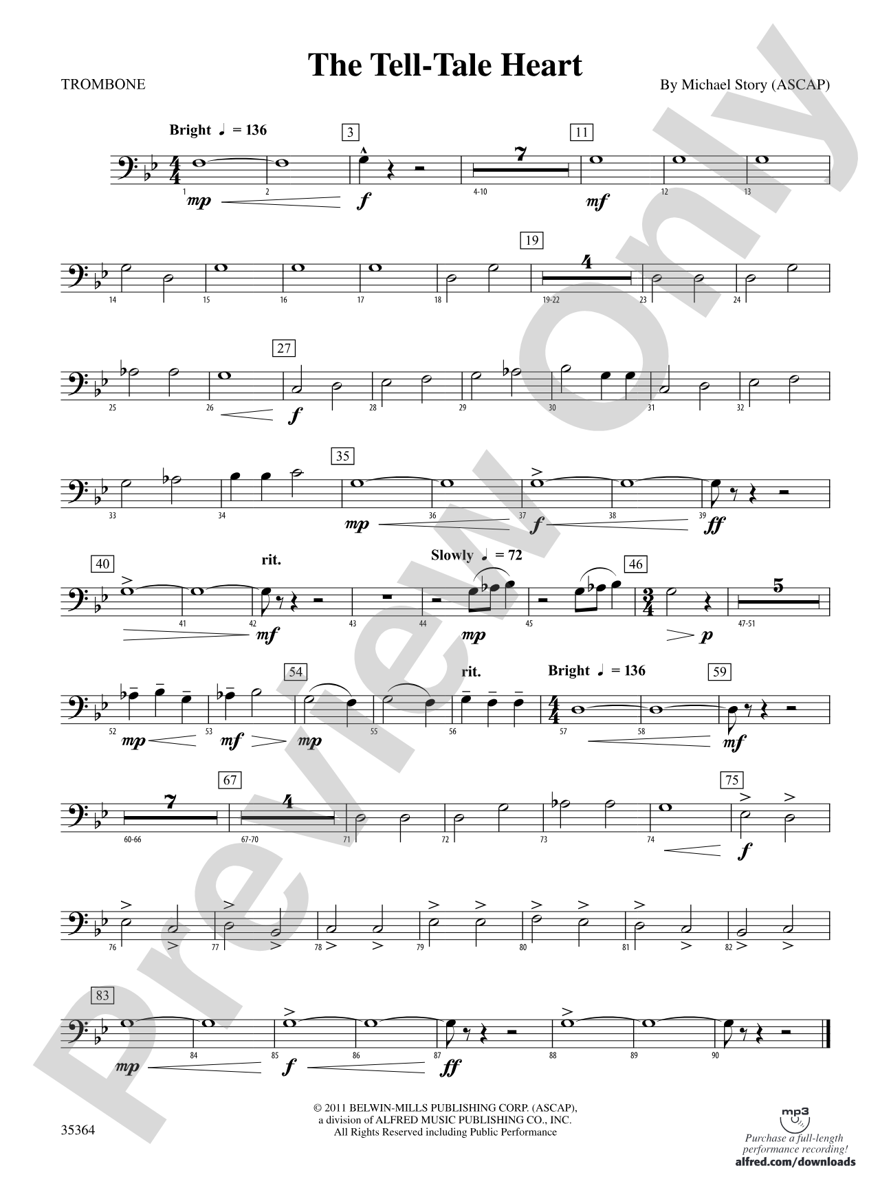 The Tell-Tale Heart: 1st Trombone