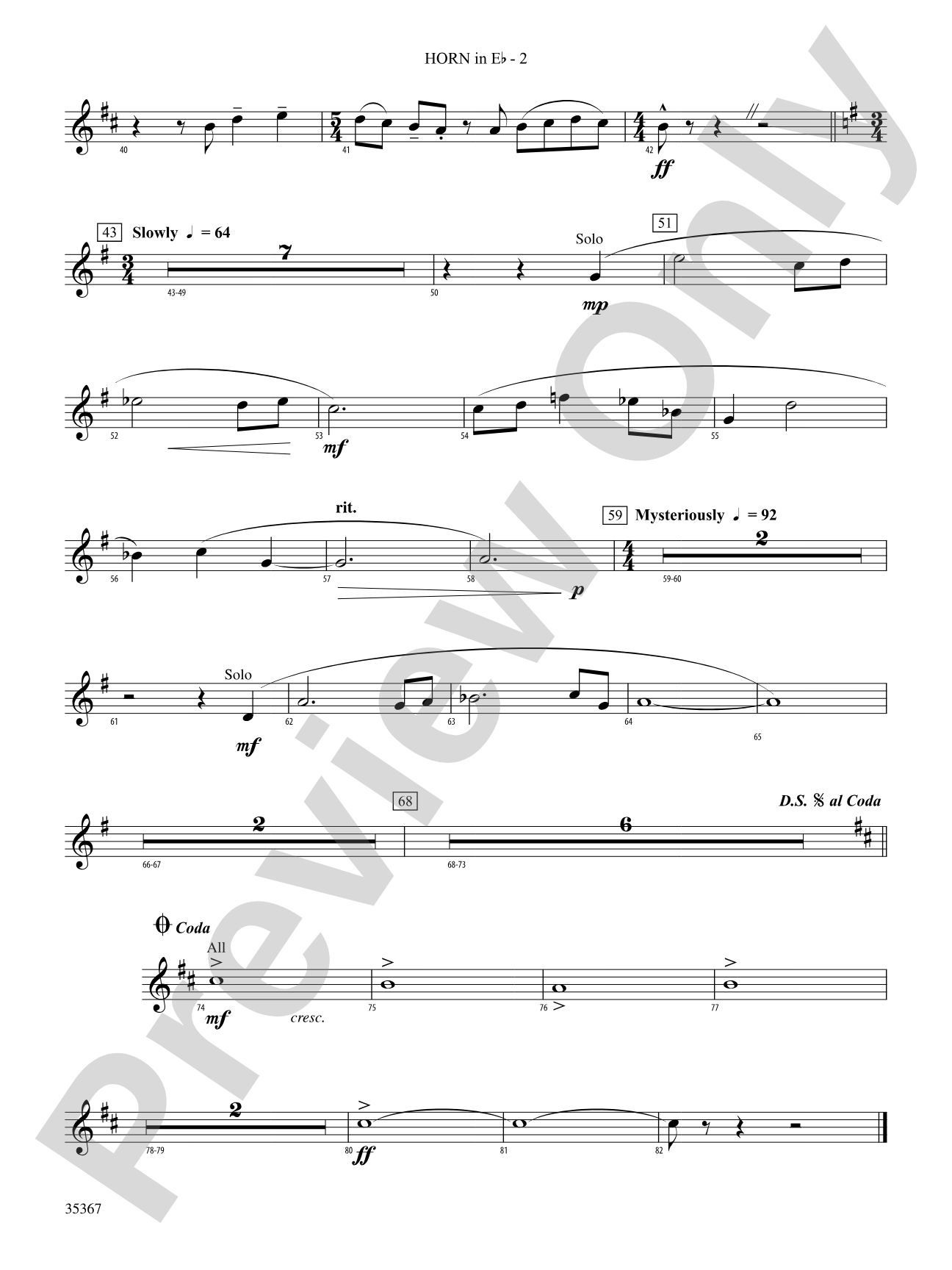 Lion of Knidos: (wp) 1st Horn in E-flat