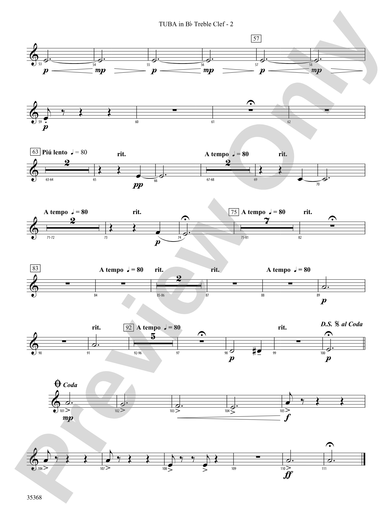 The Legend of Asturias: (wp) B-flat Tuba T.C.