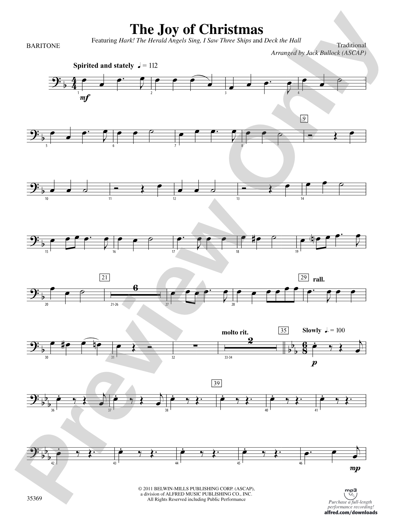 The Joy of Christmas: Baritone B.C.