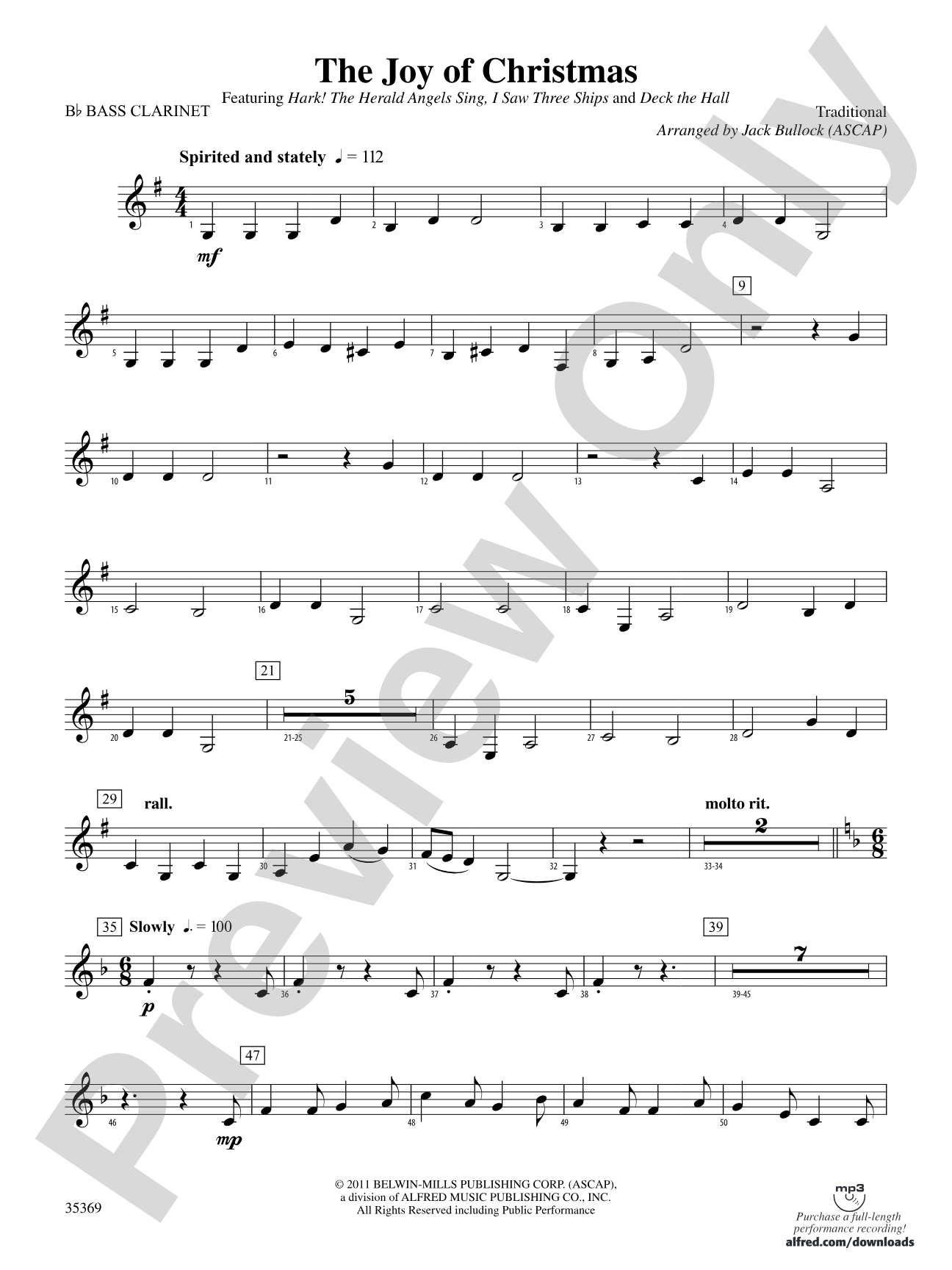 The Joy of Christmas: B-flat Bass Clarinet